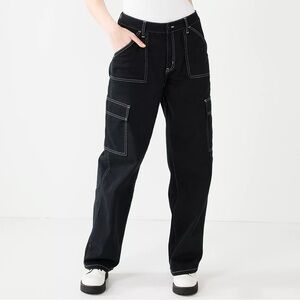 Juniors' SO® Cargo Pants with Side Pockets